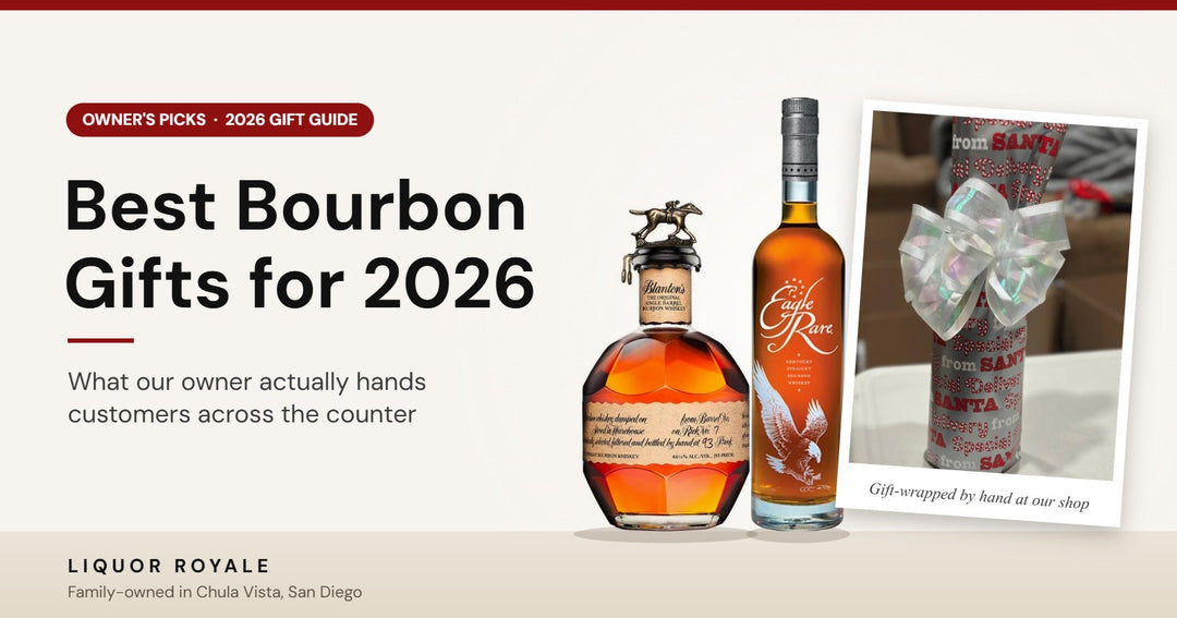 Best Bourbon Gifts for 2026 from Liquor Royale: Blanton's, Eagle Rare and a gift-wrapped bottle
