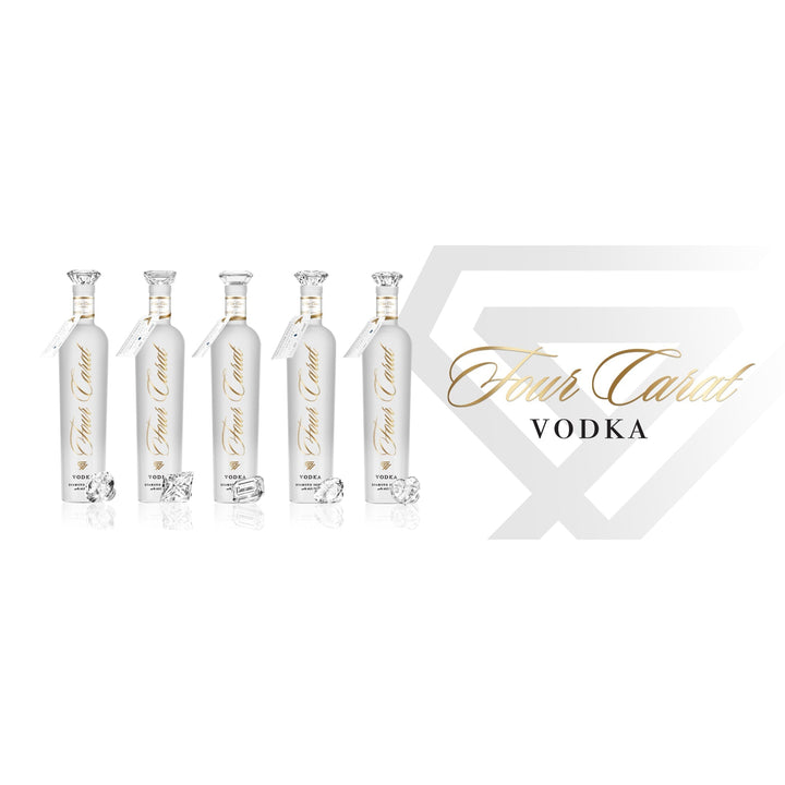 Four Carat Vodka Collectors Edition With Diamond Cut Closure (Full Set) - Goro's Liquor