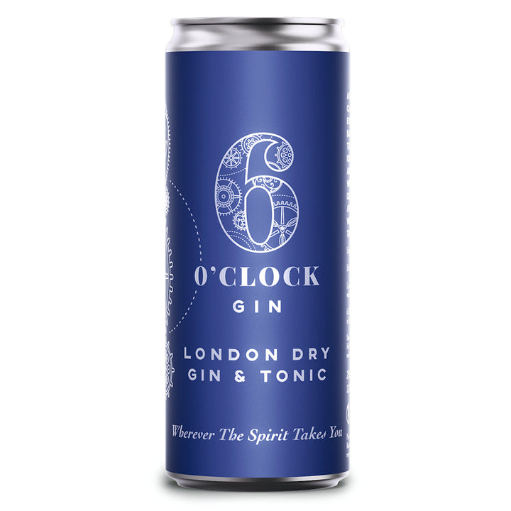 6 O'Clock London Dry Gin & Tonic 4pk - Goro's Liquor