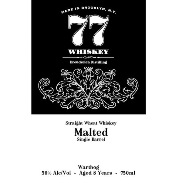 77 Whiskey Malted Straight Wheat - Goro's Liquor