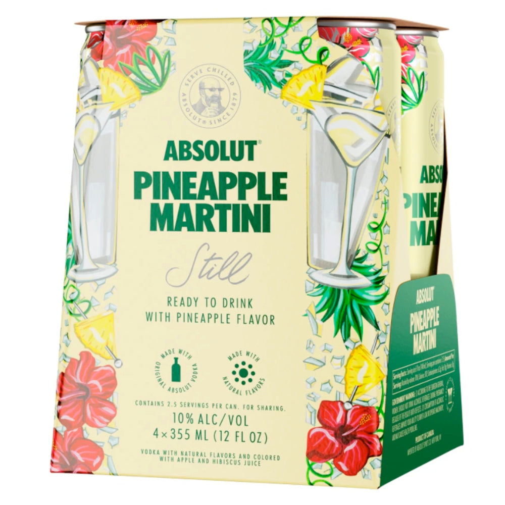 Absolut Pineapple Martini 4PK - Goro's Liquor