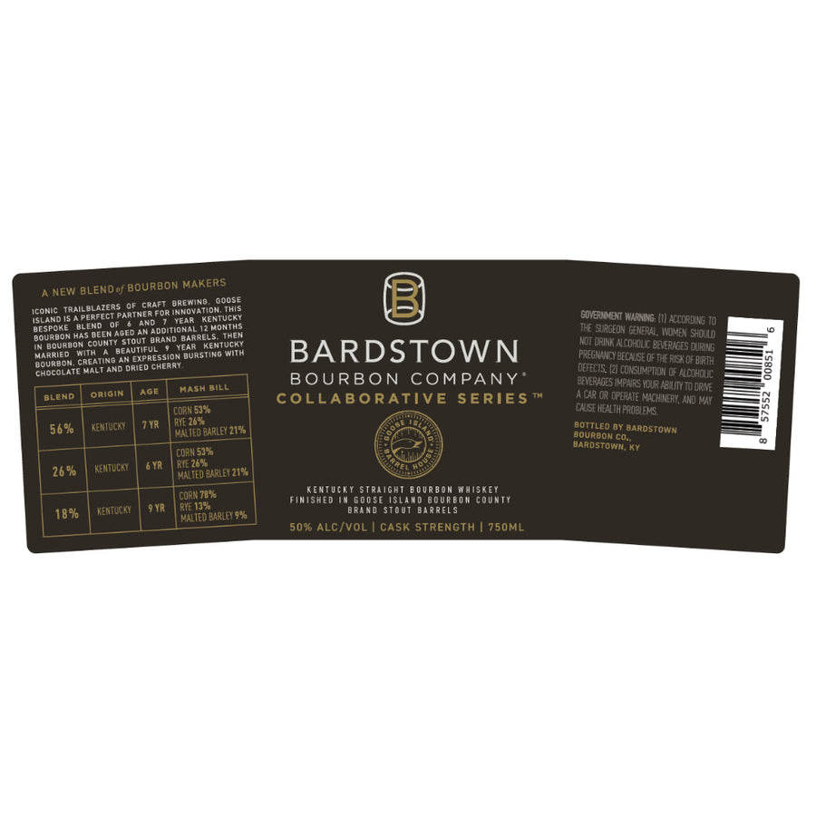 Bardstown Bourbon Collaborative Series Goose Island Stout Cask Strength Bourbon - Goro's Liquor