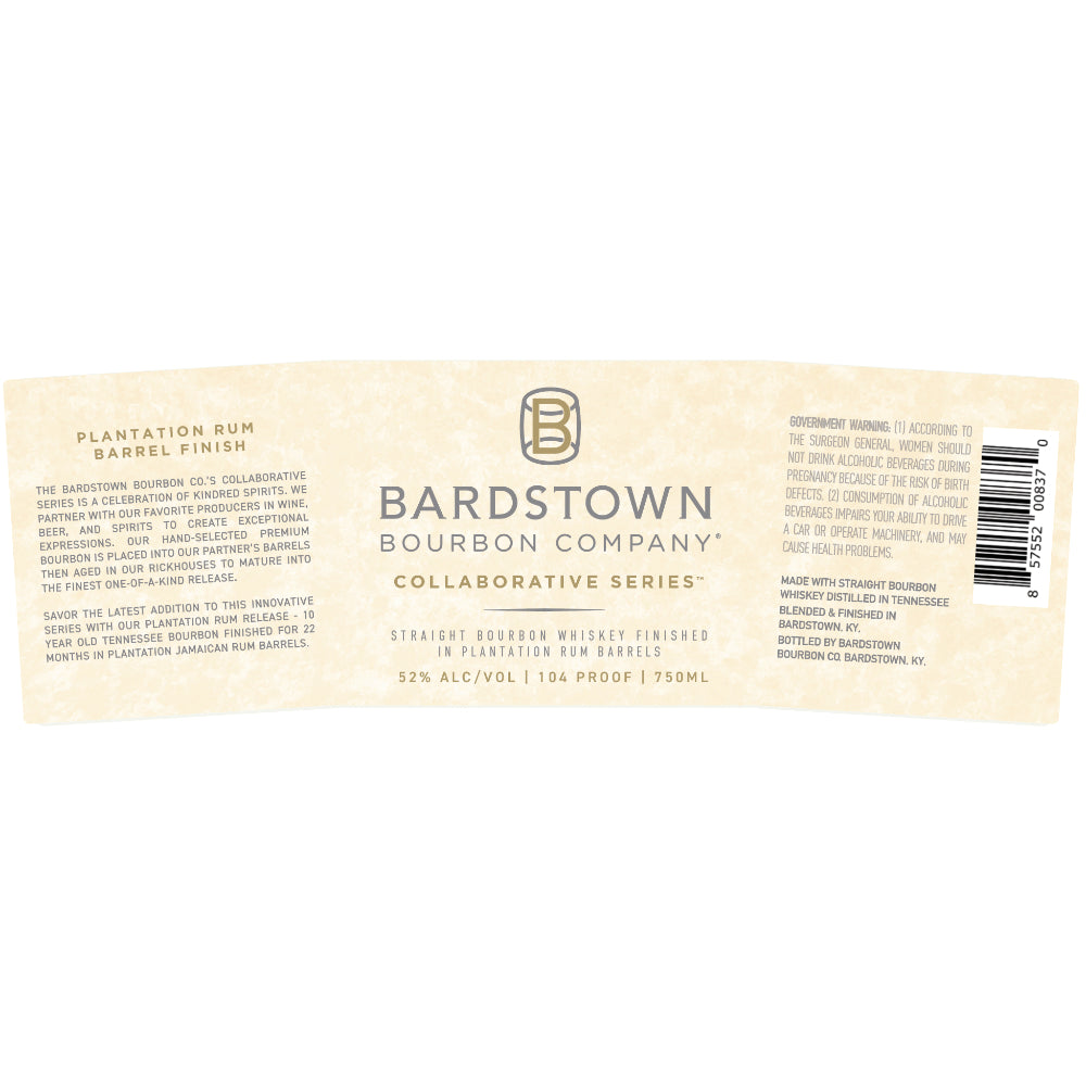 Bardstown Bourbon Collaborative Series Plantation Rum Barrel Finish - Goro's Liquor