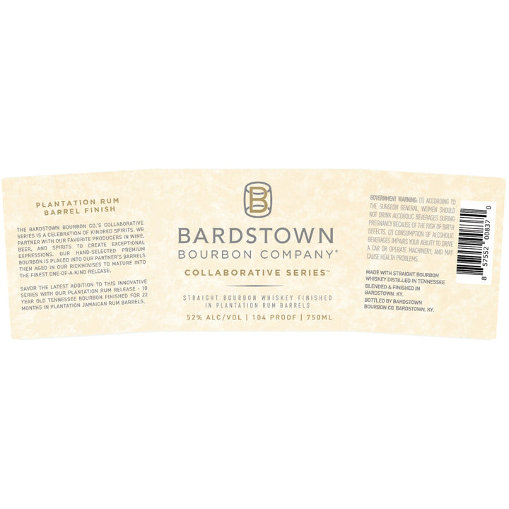 Bardstown Bourbon Collaborative Series Plantation Rum Barrel Finish - Goro's Liquor