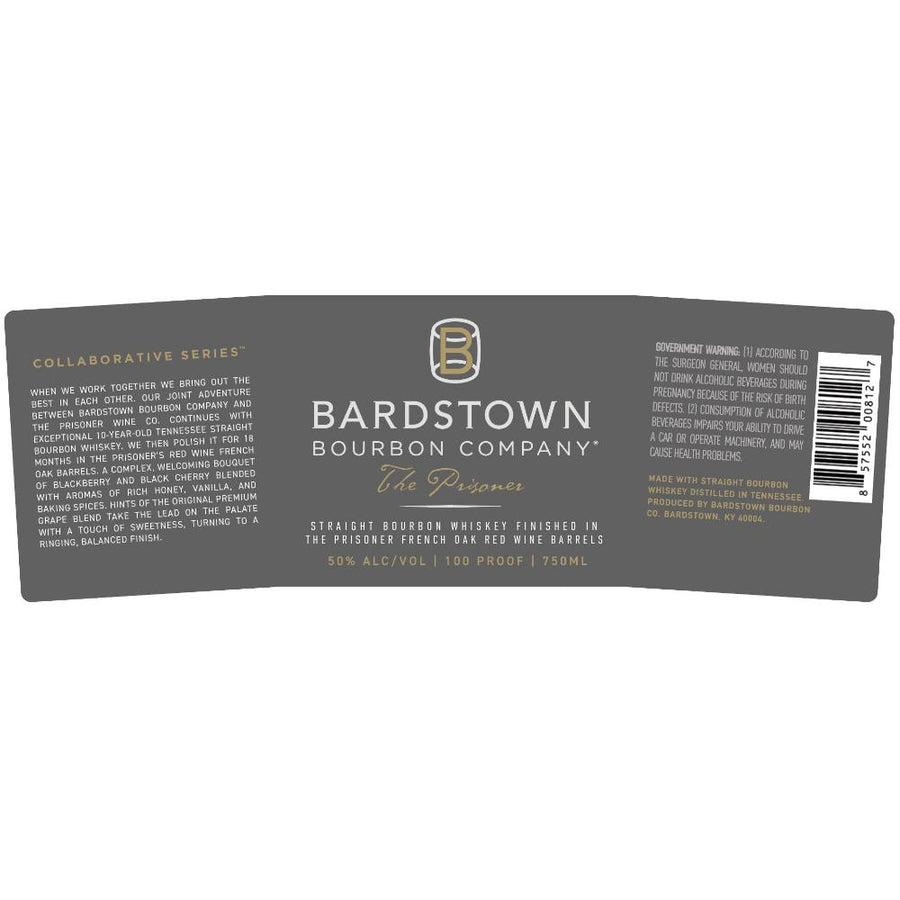 Bardstown Bourbon Company The Prisoner 10 Year Old - Goro's Liquor