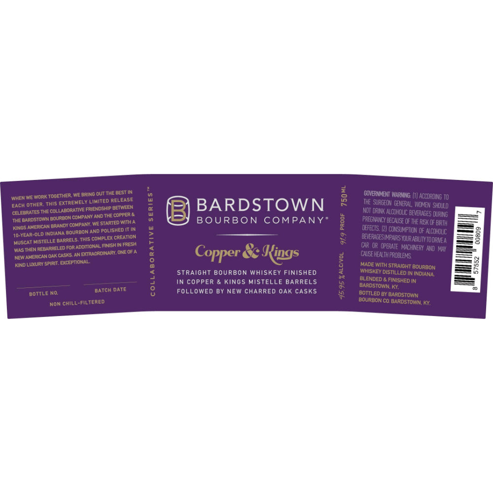 Bardstown Bourbon Copper & Kings Double Mistelle Finish 2 - Goro's Liquor