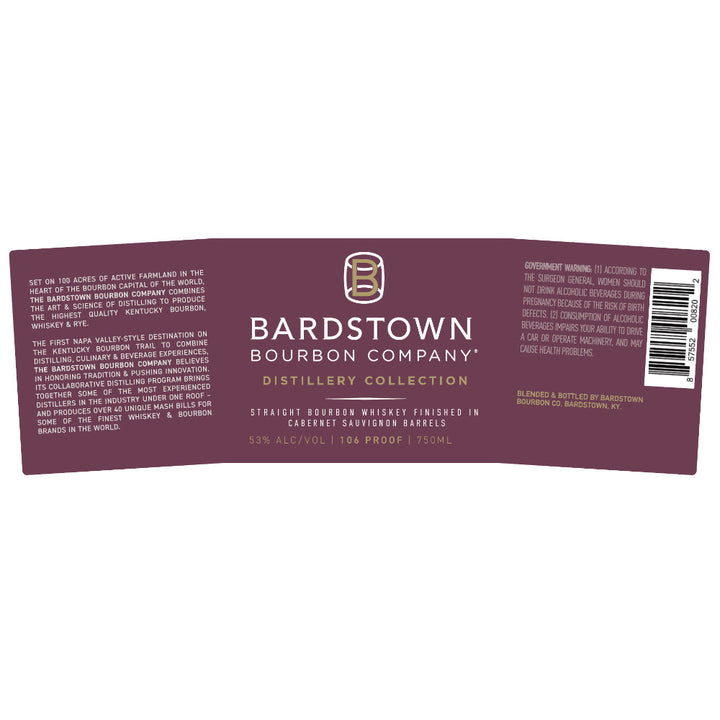 Bardstown Bourbon Distillery Collection Cabernet Sauvignon Finished - Goro's Liquor