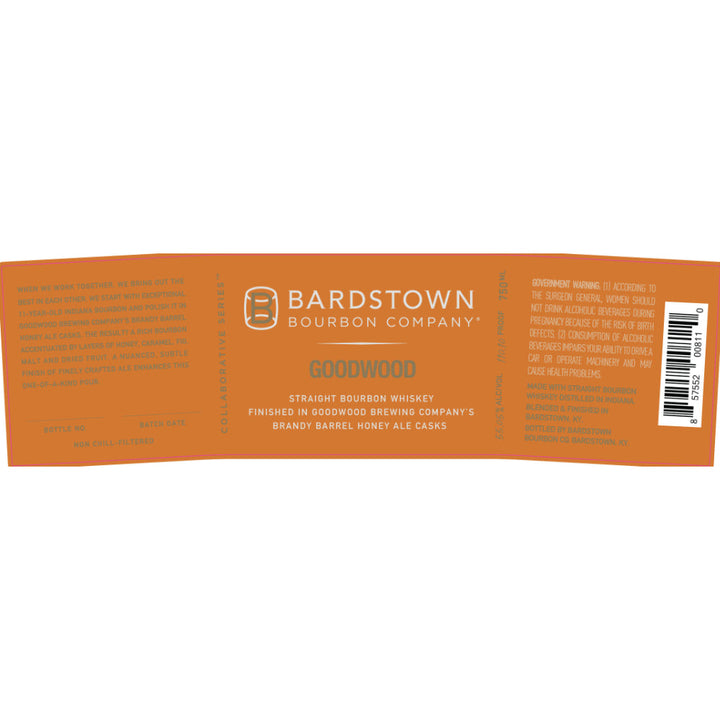 Bardstown Bourbon Goodwood Honey Ale Finish 2 - Goro's Liquor