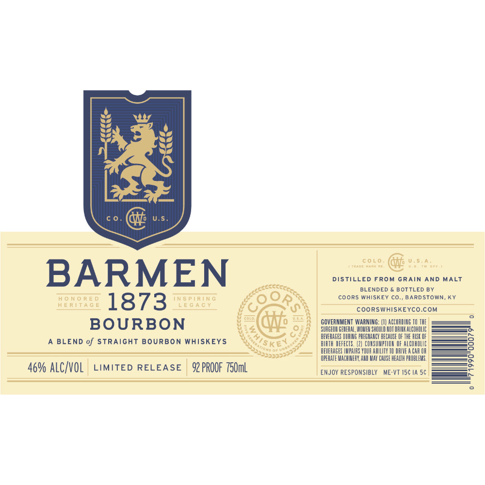 Barmen 1873 Bourbon - Goro's Liquor