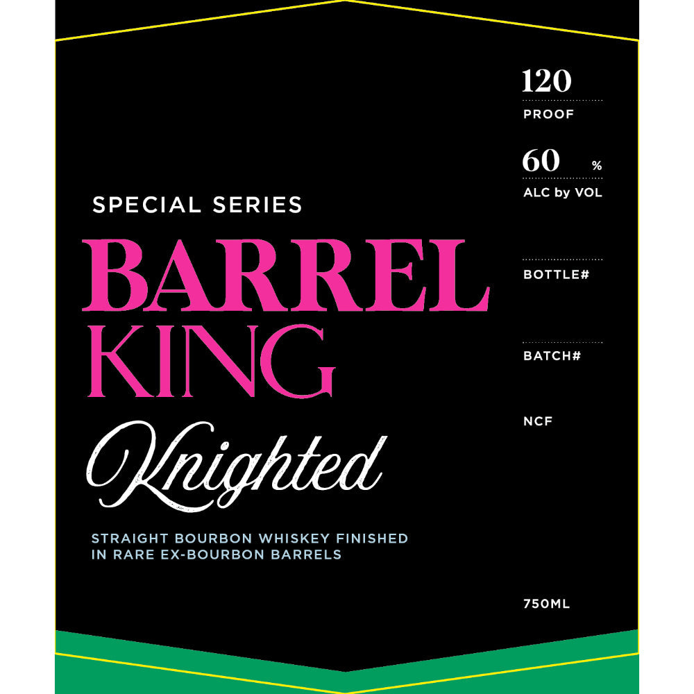 Barrel King Knighted Straight Bourbon Finished in Rare Ex-Bourbon Barrels - Goro's Liquor