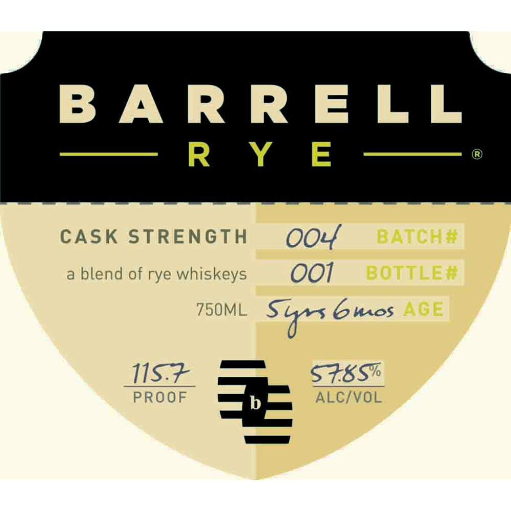 Barrell Rye Batch 004 - Goro's Liquor