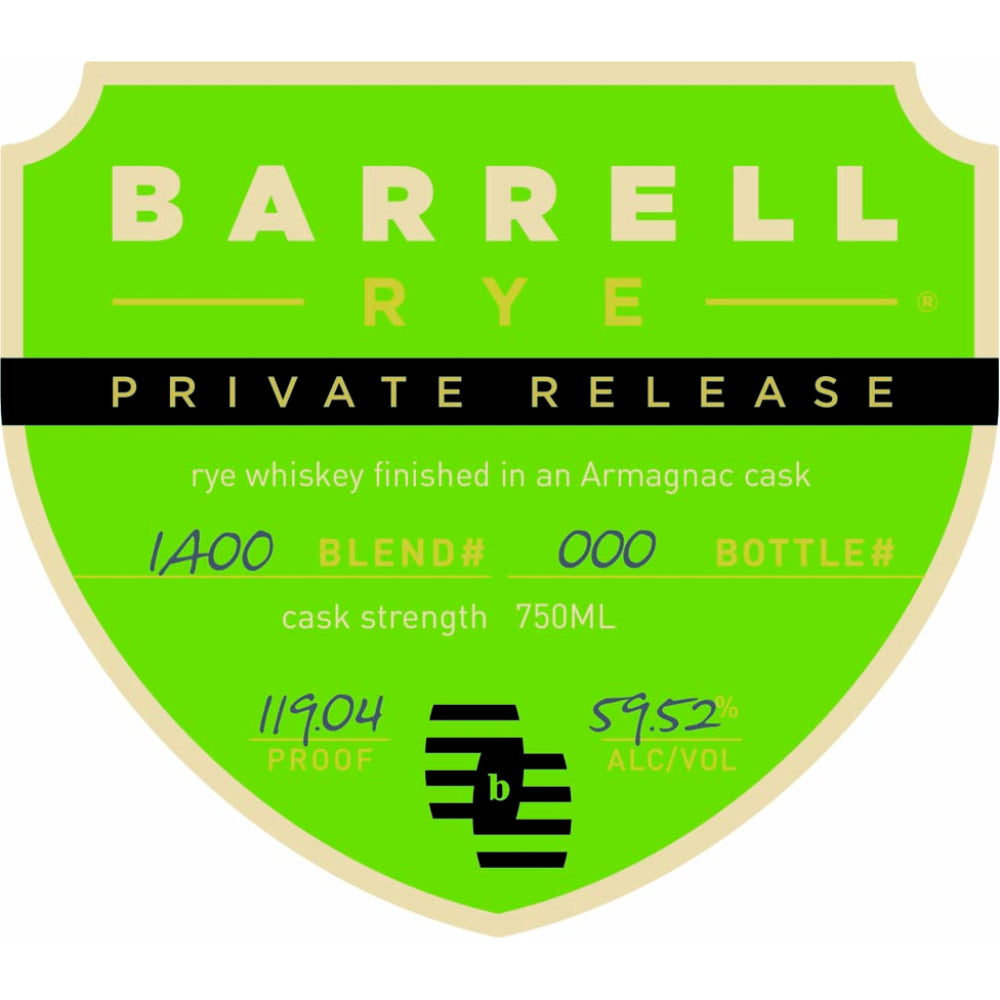 Barrell Rye Private Release Armagnac Cask Finished - Goro's Liquor