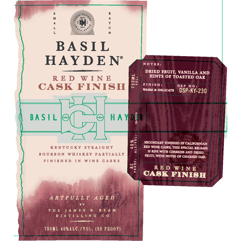 Basil Hayden Red Wine Cask Finish Bourbon - Goro's Liquor