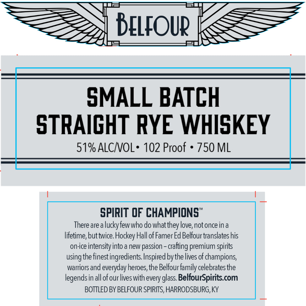 Belfour Small Batch Straight Rye Whiskey By Ed Belfour - Goro's Liquor