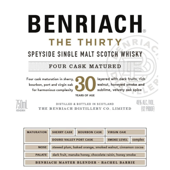 BenRiach The Thirty Scotch BenRiach 