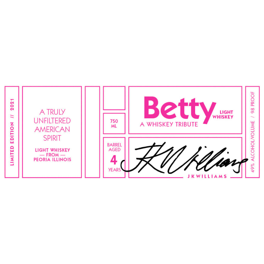 Betty Light Whiskey A Whiskey Tribute - Goro's Liquor