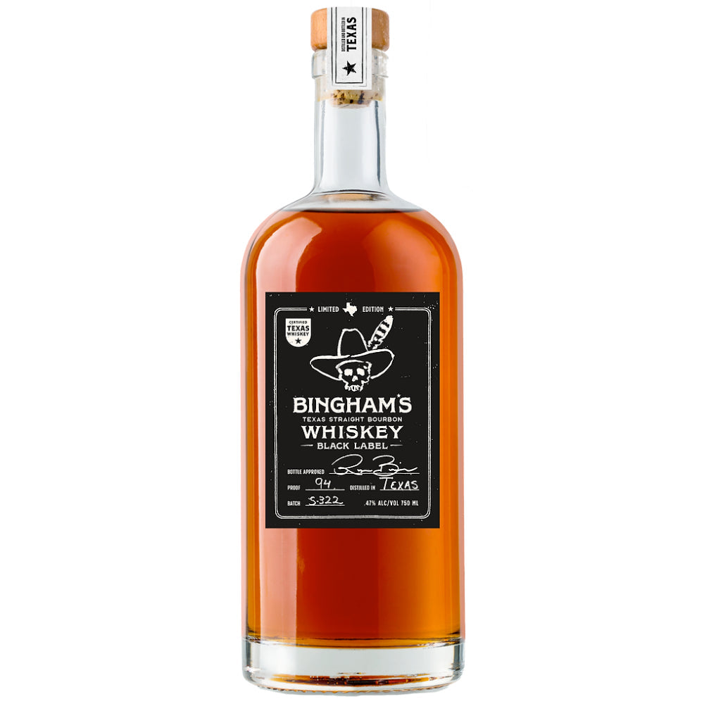 Bingham’s Bourbon Black A Certified Texas Whiskey™ by Ryan Bingham - Goro's Liquor