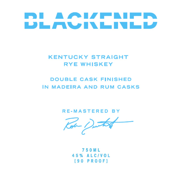 Blackened Double Cask Finished Kentucky Straight Rye By Metallica - Goro's Liquor