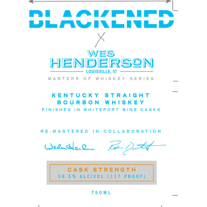 Blackened X Wes Henderson Cask Strength Bourbon By Metallica - Goro's Liquor