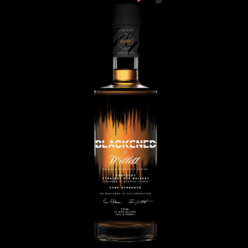 Blackened X Willet Cask Strength Rye Whiskey By Metallica - Goro's Liquor