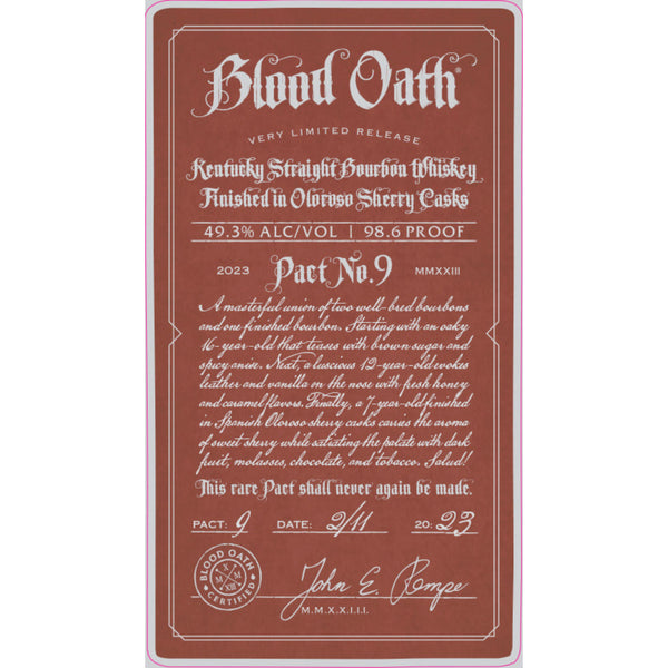 Blood Oath Pact No. 9 - Goro's Liquor