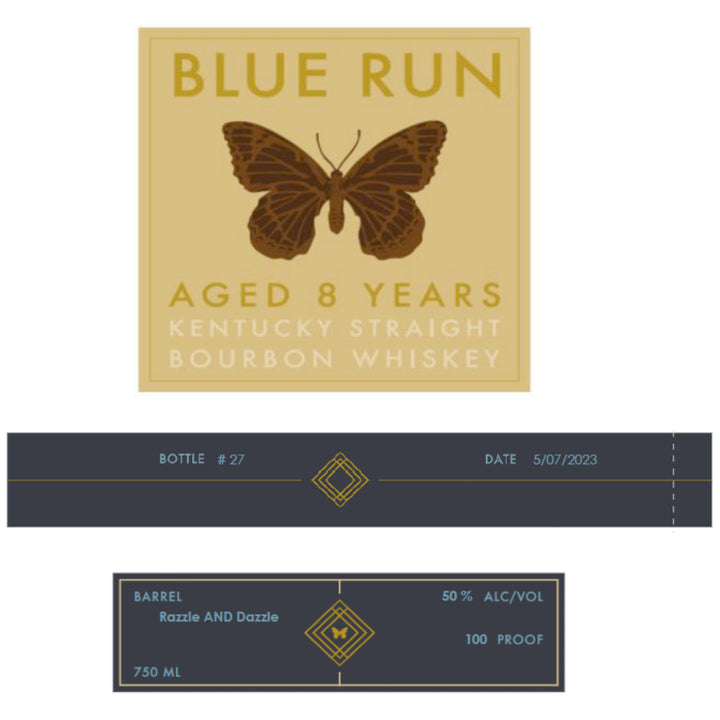 Blue Run 8 Year Old Razzle and Dazzle Straight Bourbon - Goro's Liquor