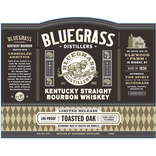 Bluegrass Kentucky Straight Bourbon Toasted Oak - Goro's Liquor