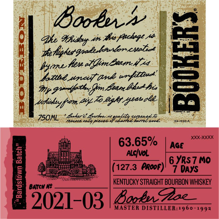 Booker's Bourbon Bardstown Batch 2021-03 - Goro's Liquor