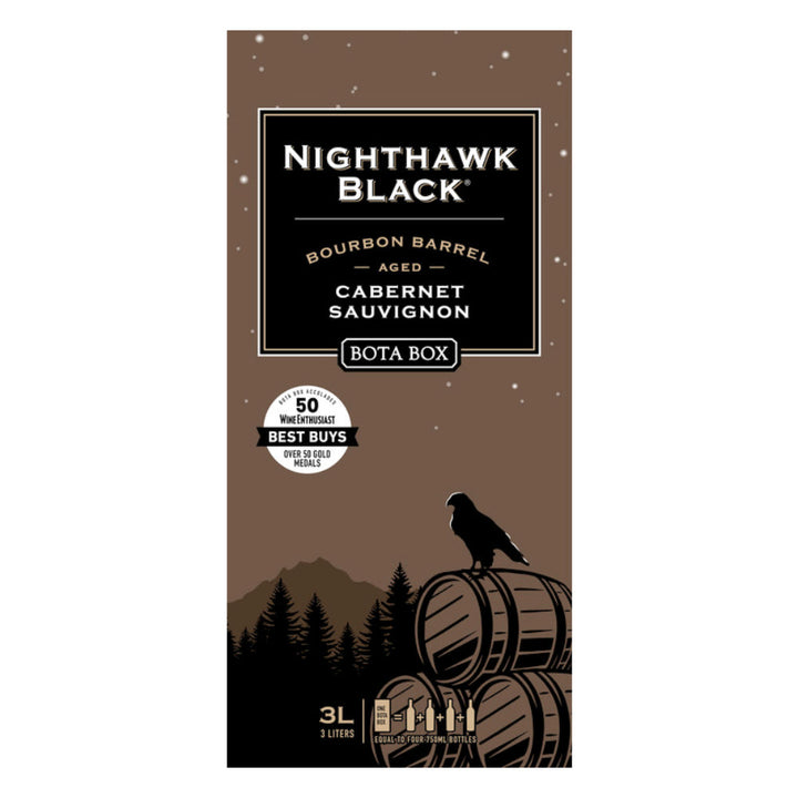 Bota Box Nighthawk Black Bourbon Barrel Cabernet Sauvignon - Goro's Liquor