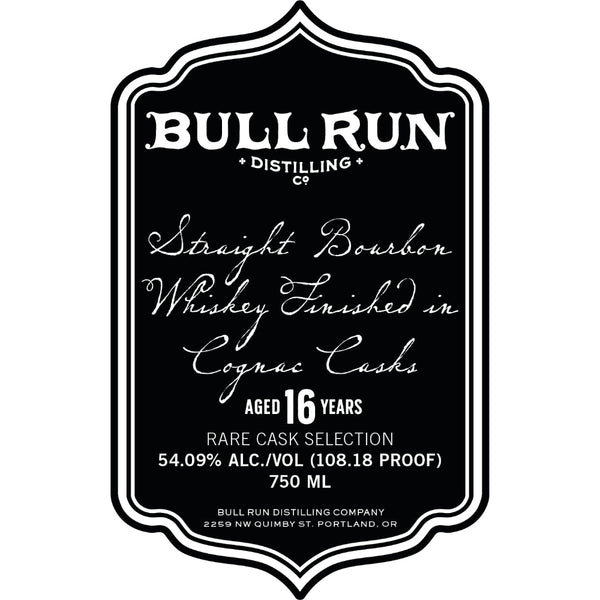 Bull Run 16 Year Old Cognac Cask Finished Bourbon - Goro's Liquor