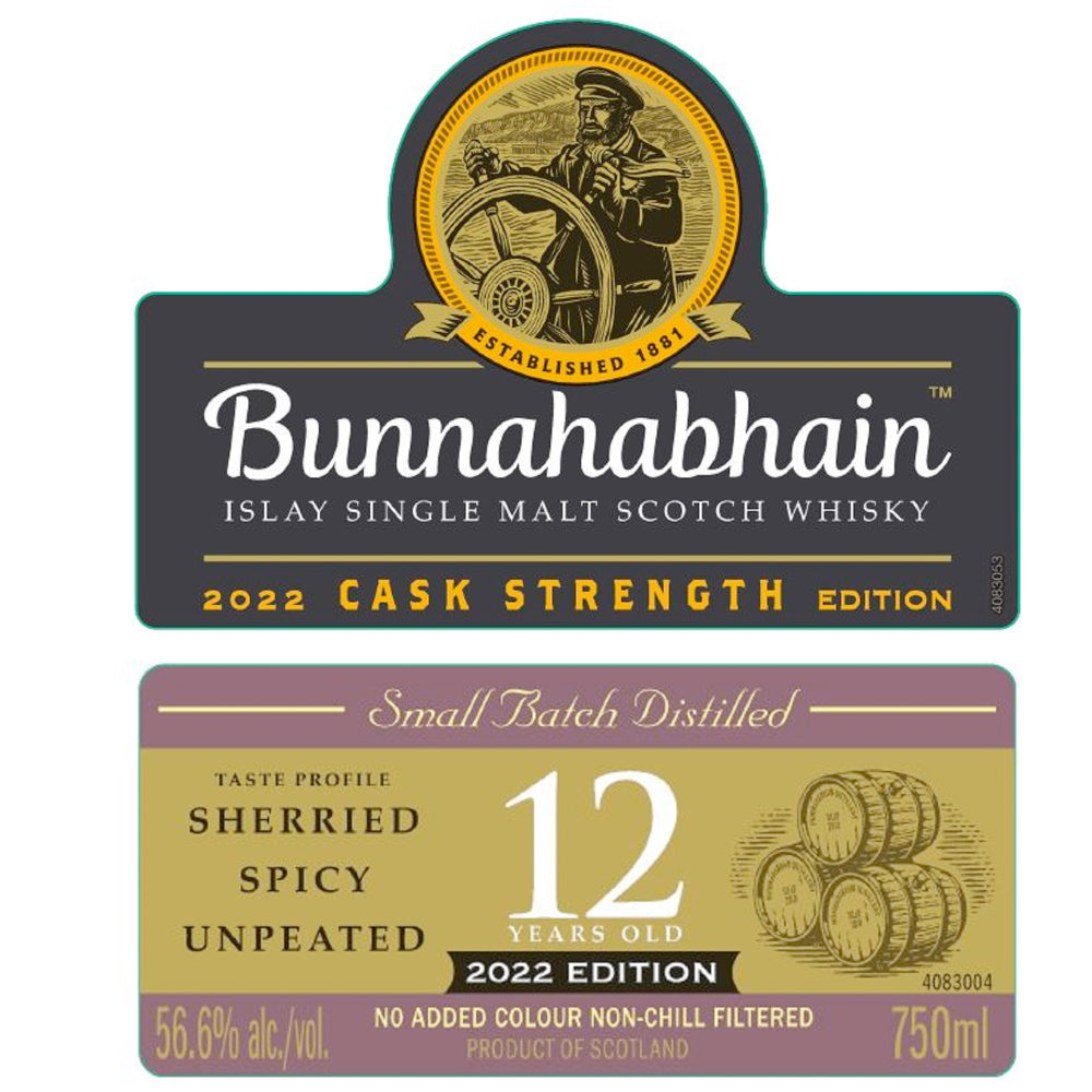 Bunnahabhain 12 Year Old Cask Strength 2022 Edition - Goro's Liquor