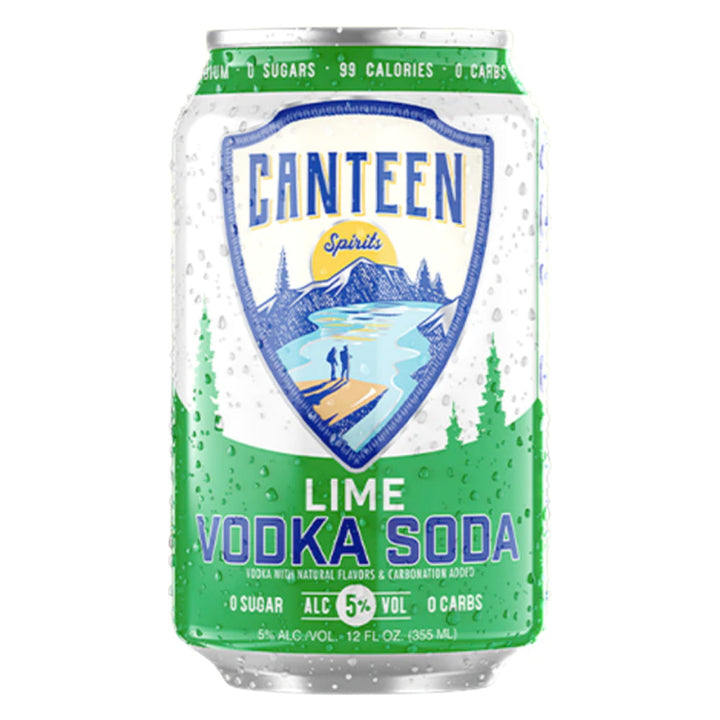 Canteen Lime Vodka Soda 6pk - Goro's Liquor