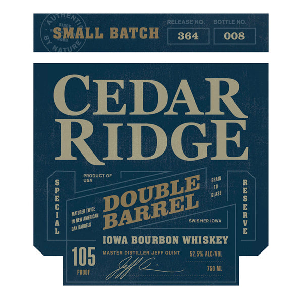 Cedar Ridge Double Barrel Iowa Bourbon - Goro's Liquor