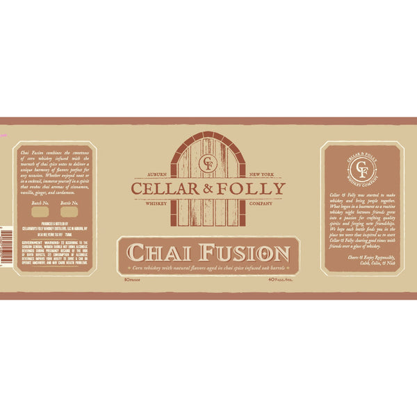 Cellar & Folly Chai Fusion Corn Whiskey - Goro's Liquor