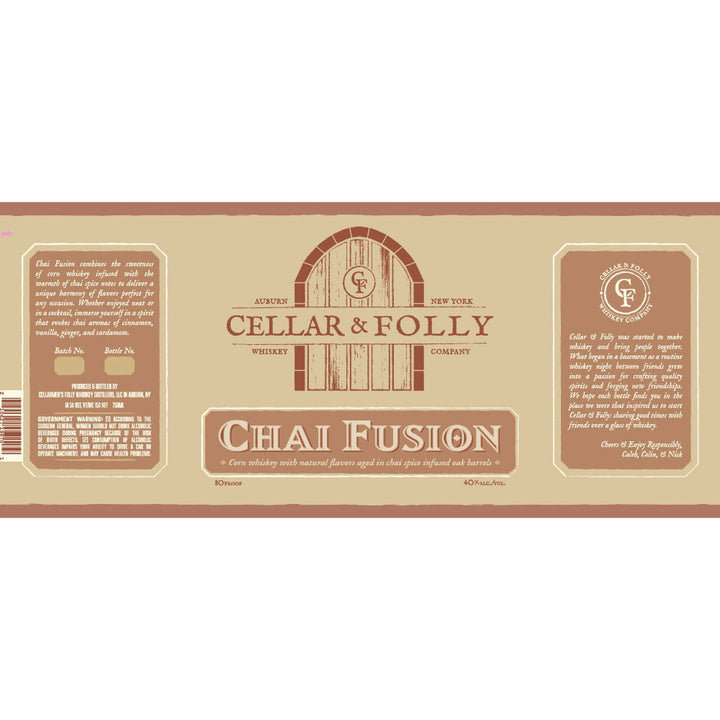 Cellar & Folly Chai Fusion Corn Whiskey - Goro's Liquor