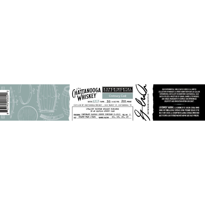 Chattanooga Whiskey Experimental Single Batch 29 Centenary Cask - Goro's Liquor