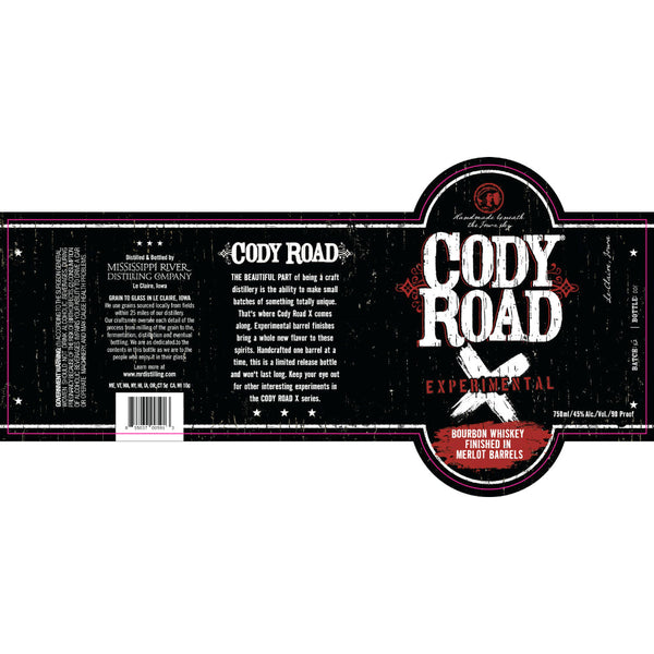 Cody Road Experimental Bourbon Finished in Merlot Barrels - Goro's Liquor