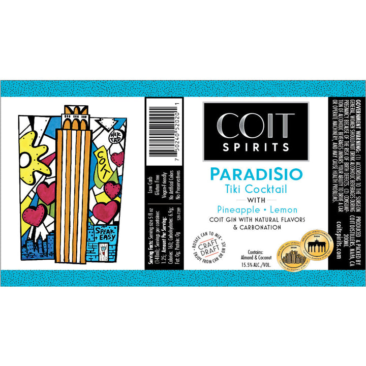 Coit Spirits Paradisio Tiki Cocktail - Goro's Liquor