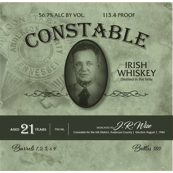 Constable 21 Year Old Irish Whiskey - Goro's Liquor