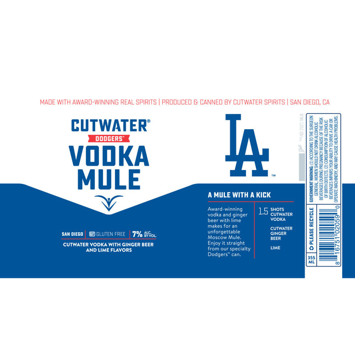 Cutwater Spirits LA Dodgers Vodka Mule - Goro's Liquor