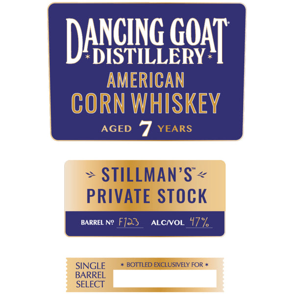 Dancing Goat Stillman’s Private Stock 7 Year Old American Corn Whiskey - Goro's Liquor