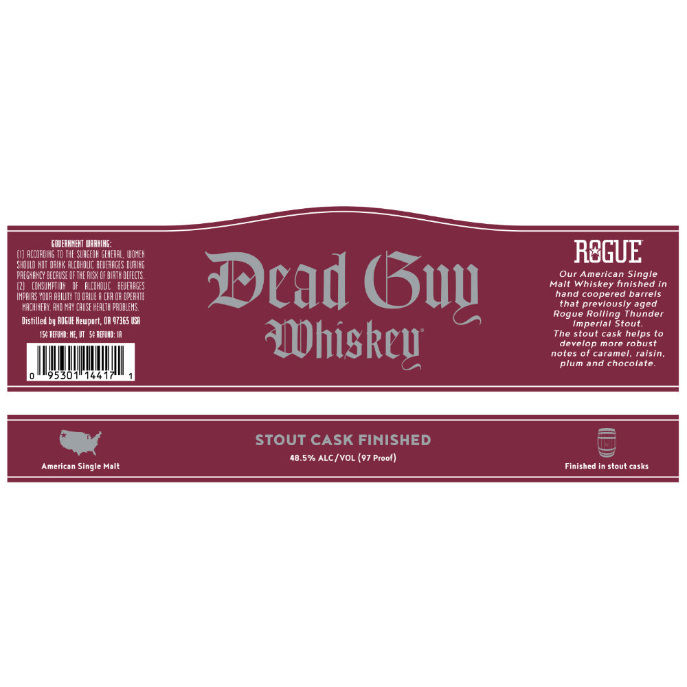 Dead Guy Stout Cask Finished Whiskey - Goro's Liquor