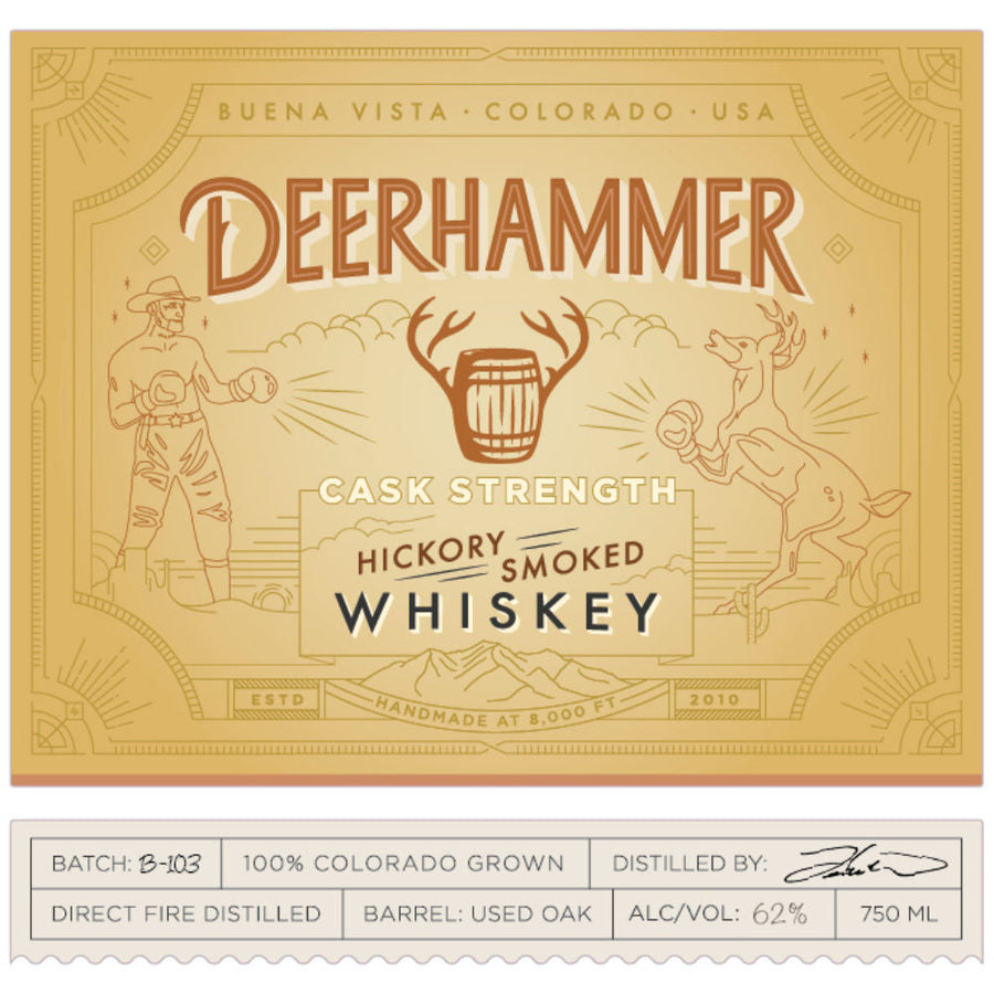 Deerhammer Cask Strength Hickory Smoked Whiskey - Goro's Liquor