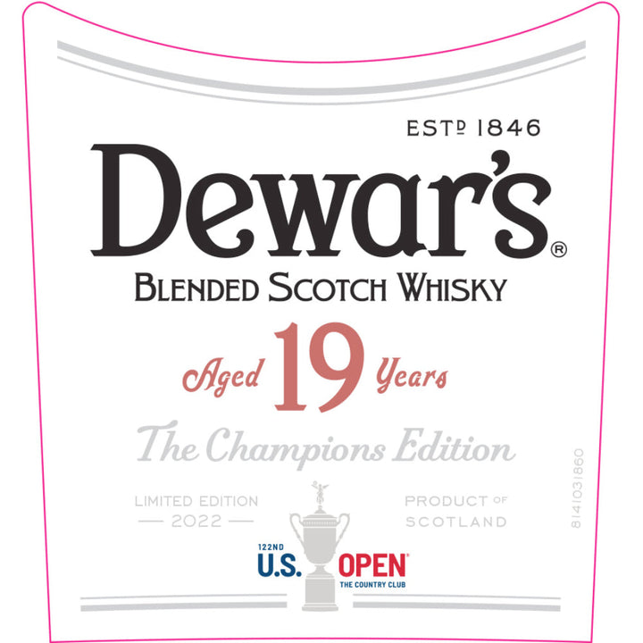 Dewar's 19 Year Old US Open The Champions Edition 2022 - Goro's Liquor