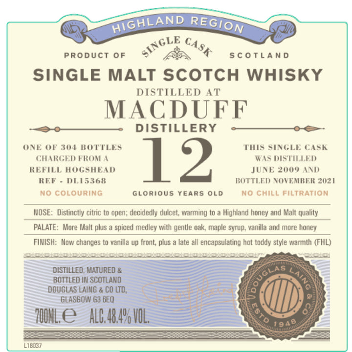 Douglas Laing Old Particular 12 Year Old Macduff - Goro's Liquor