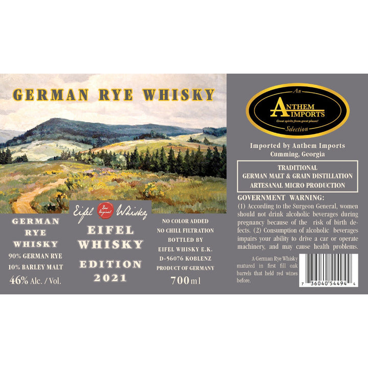 Eifel German Rye Whisky 2021 Edition - Goro's Liquor