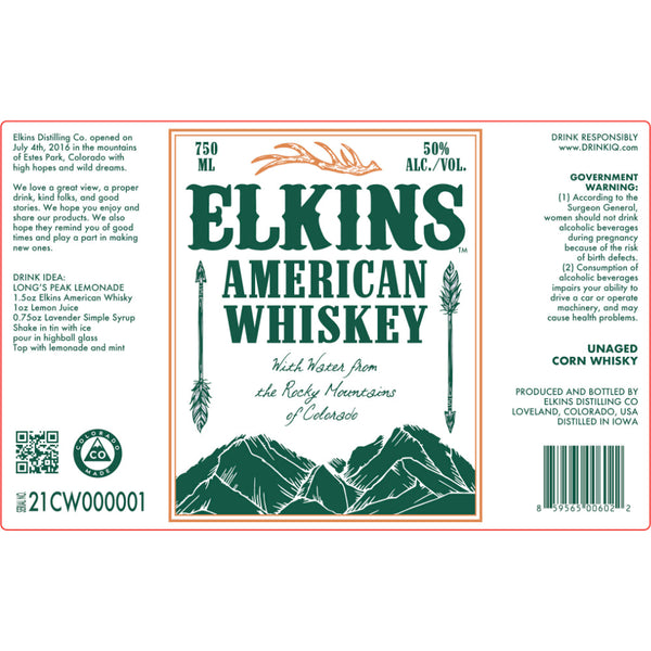 Elkins American Whiskey - Goro's Liquor