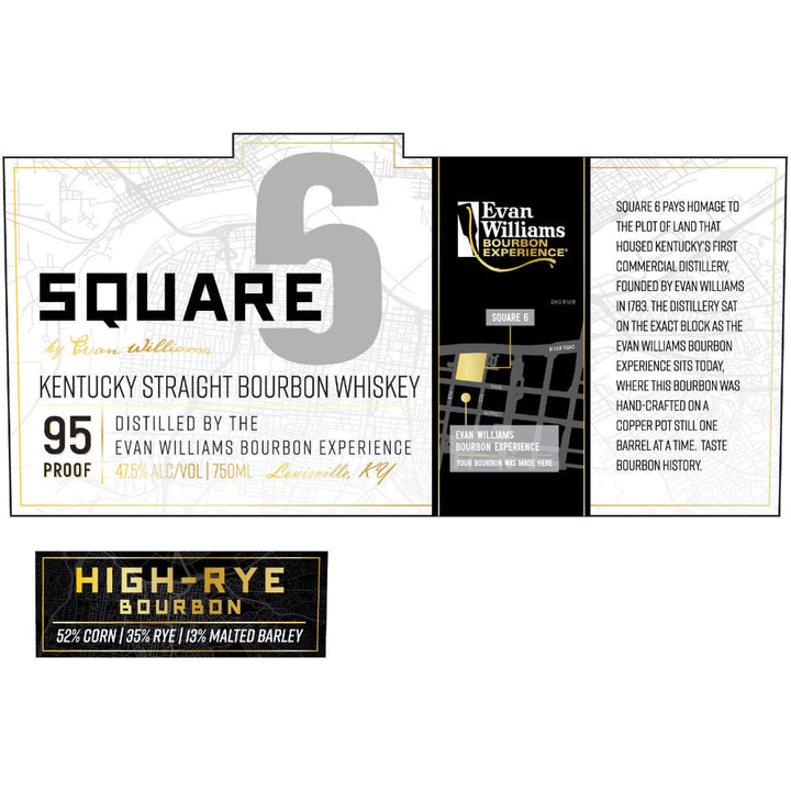 Evan Williams Square 6 Bourbon Whiskey - Goro's Liquor