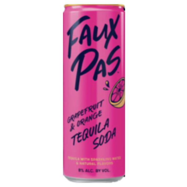 Faux Pas Grapefruit & Orange Tequila Soda by Betches 4PK - Goro's Liquor