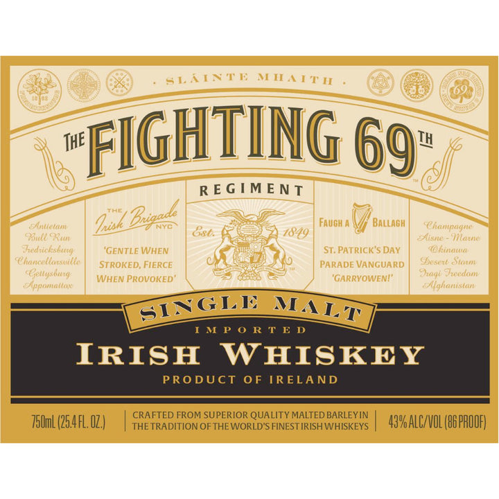 Fighting 69th Single Malt Irish Whiskey - Goro's Liquor